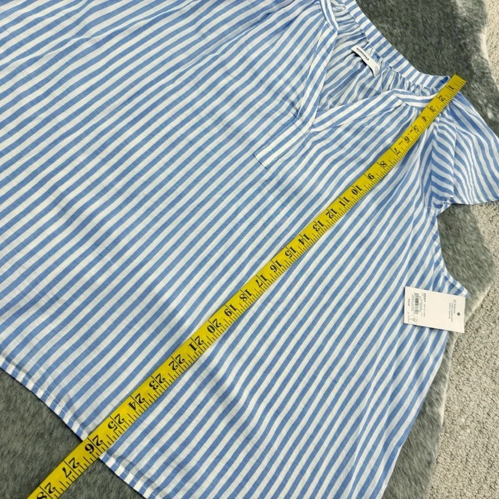 NWT Striped Flutter Sleeve Top XXL - Picture 10 of 11